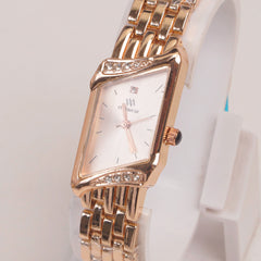 Rosegold Woman  Chain Watch Pink