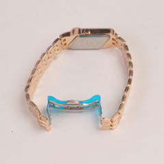 Rosegold Woman  Chain Watch Pink