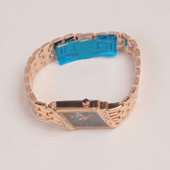 Rosegold Woman  Chain Watch Black