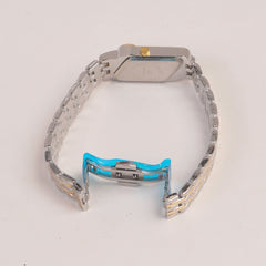 Two Tone Woman  Chain Watch Green