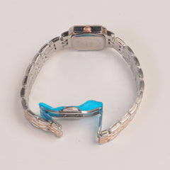 Two Tone Woman  Chain Watch White