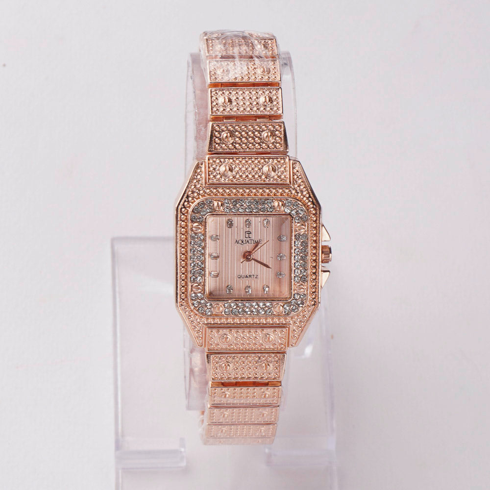 Womens Chain Wrist Watch Rosegold