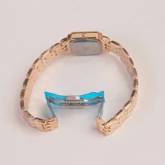 Rosegold Woman  Chain Watch black