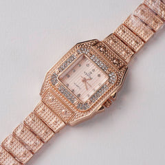 Womens Chain Wrist Watch Rosegold