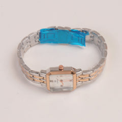 Two Tone Woman  Chain Watch White