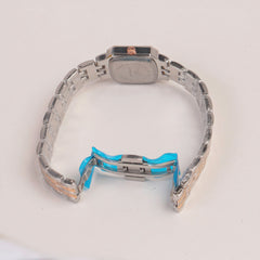 Two Tone Woman  Chain Watch Black