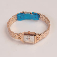 Rosegold Woman  Chain Watch White