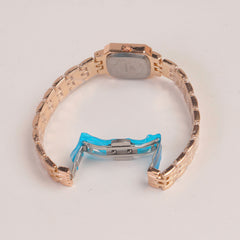 Rosegold Woman  Chain Watch White