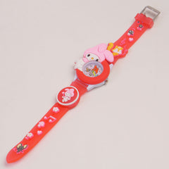 Kids Analogue Watch Red