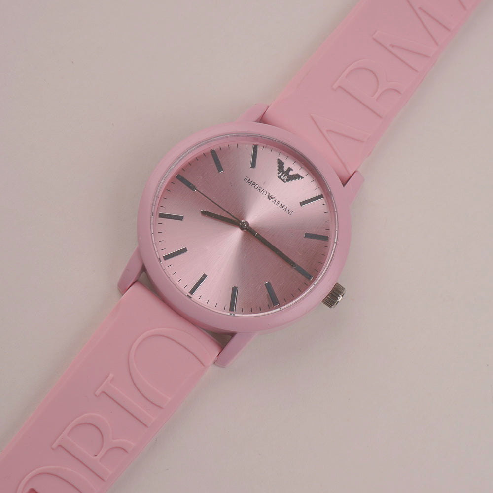 Casual Wrist Watch For Men & Women Pink