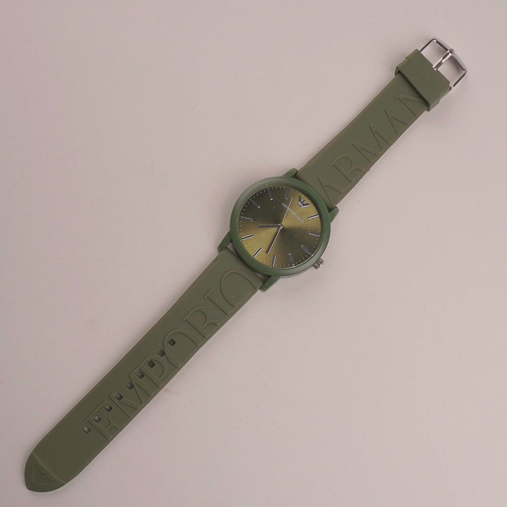Casual Wrist Watch For Men & Women Olive Green