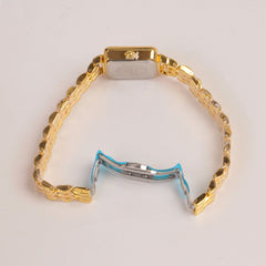 Golden Woman Chain Watch White Dial