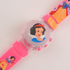 Kids Character Spinner Digital Watch Dark Pink