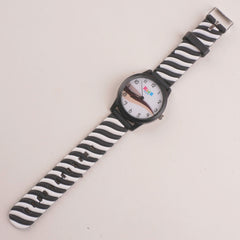 Rubber Strap Fashion Dial Wrist Watch Black