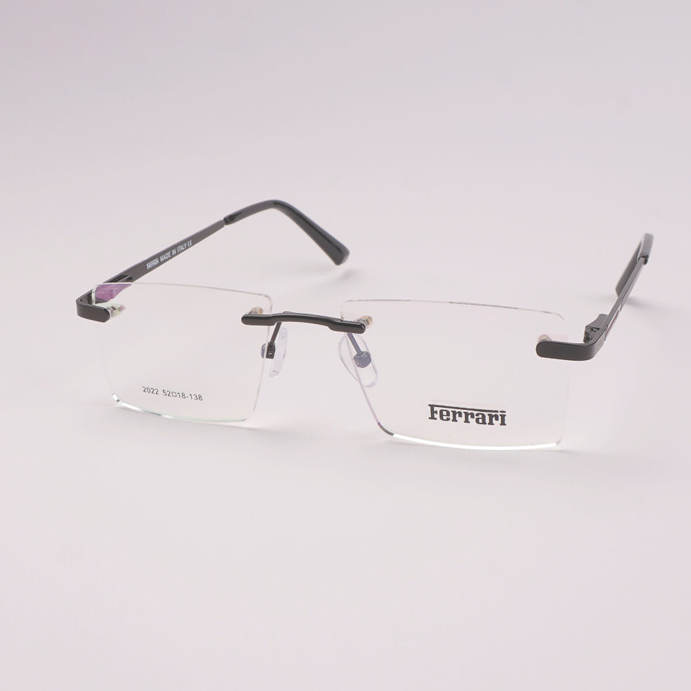 Frame less Optical Frame For Man & Woman Black