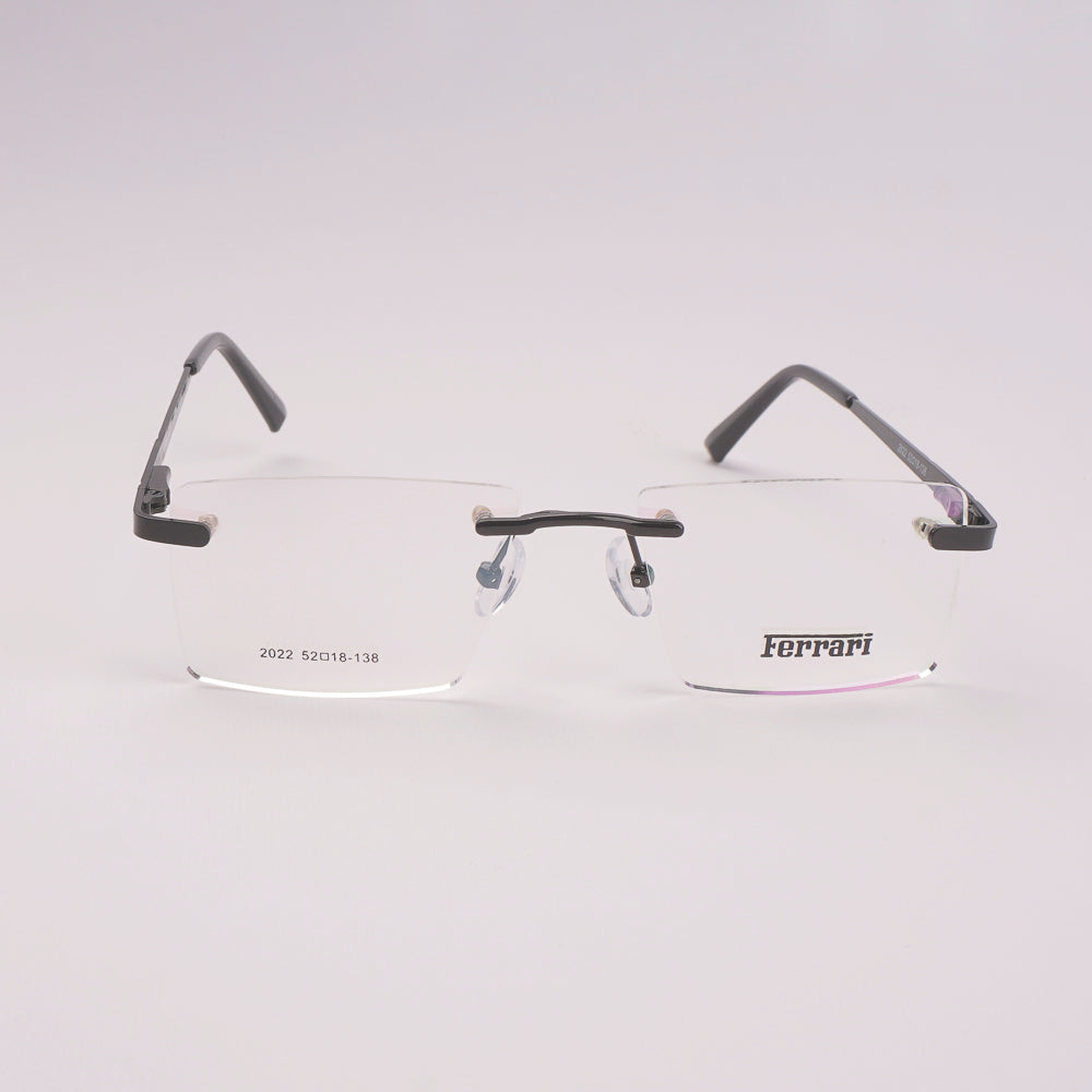 Frame less Optical Frame For Man & Woman Black