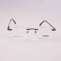 Frame less Optical Frame For Man & Woman Black