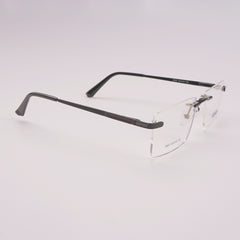 Frame less Optical Frame For Man & Woman Black