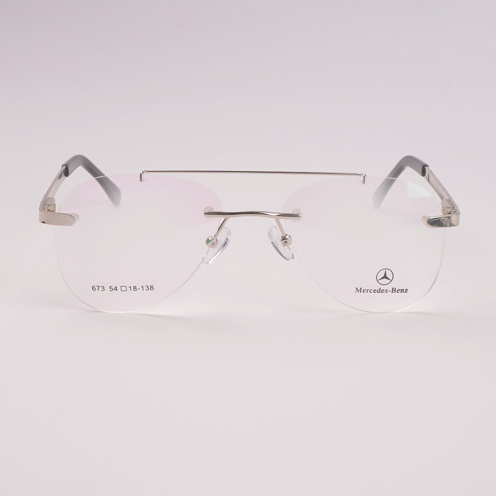 Frame less Optical Frame For Man & Woman Silver