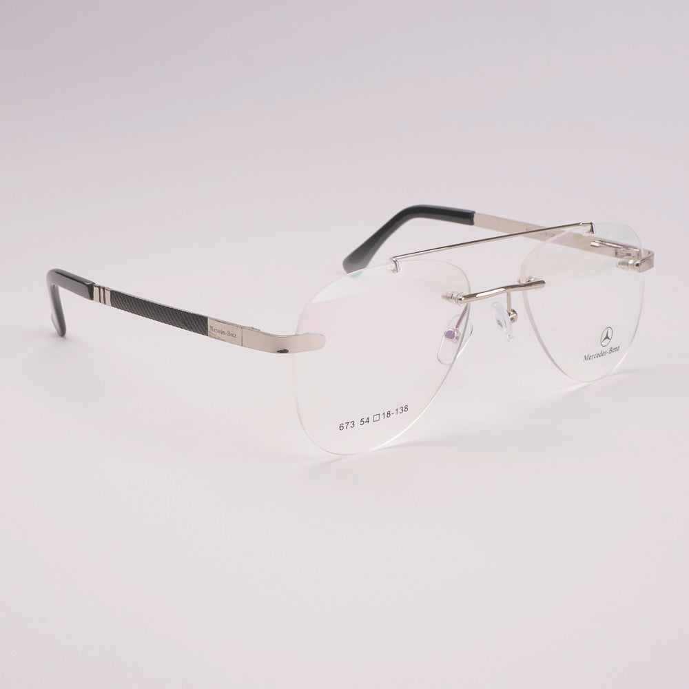 Frame less Optical Frame For Man & Woman Silver