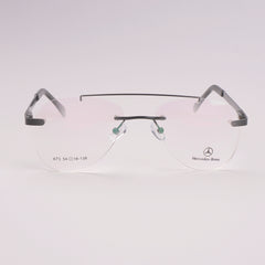 Frame less Optical Frame For Man & Woman Black