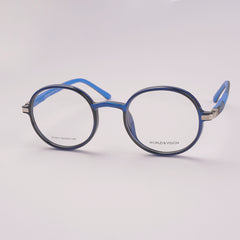 Round Shape Optical Frame For Man & Woman Black Blue