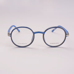 Round Shape Optical Frame For Man & Woman Black Blue