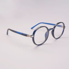 Round Shape Optical Frame For Man & Woman Black Blue