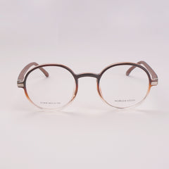 Round Shape Optical Frame For Man & Woman Brown