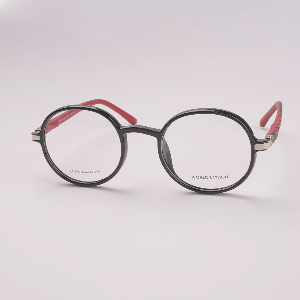 Round Shape Optical Frame For Man & Woman Black