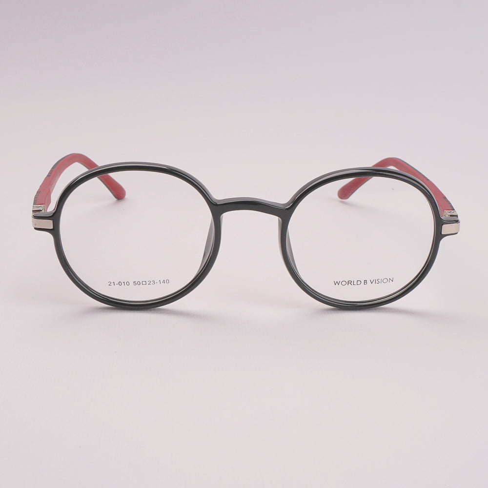 Round Shape Optical Frame For Man & Woman Black