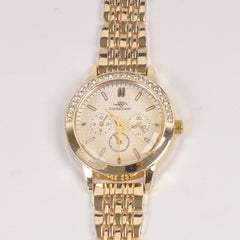 Woman Golden Chain Watch Golden Style