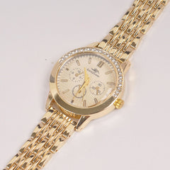Woman Golden Chain Watch Golden Style
