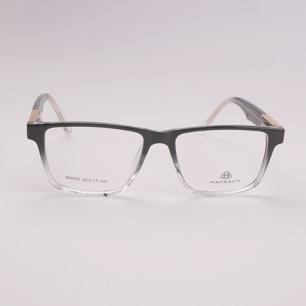 Optical Frame For Man & Woman Orange Black White WW03