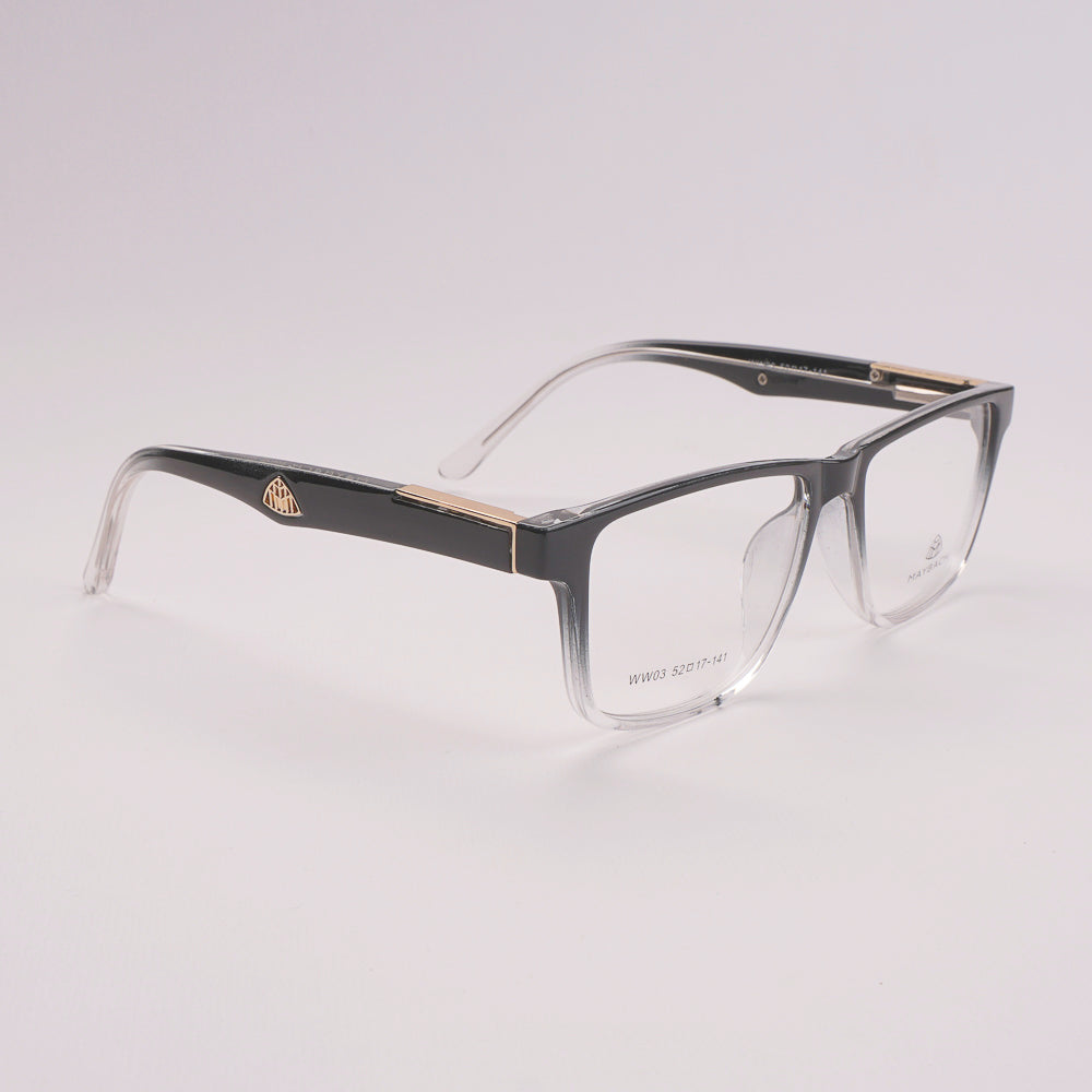 Optical Frame For Man & Woman Orange Black White WW03