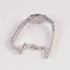 Woman Silver Chain Watch Silver Stone Dial