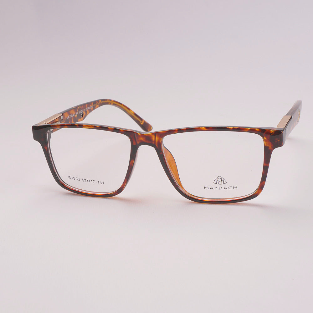 Optical Frame For Man & Woman Orange Orange Black WW03