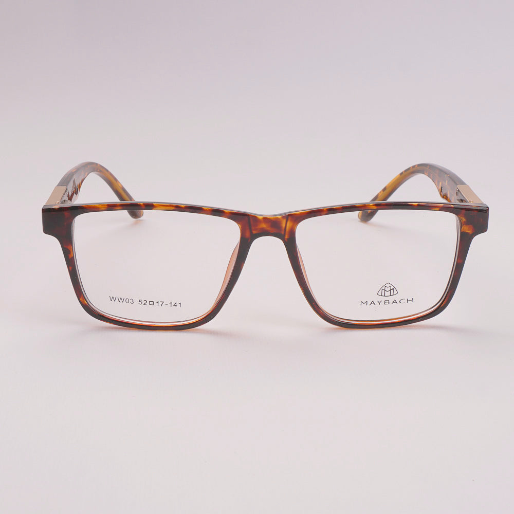 Optical Frame For Man & Woman Orange Orange Black WW03