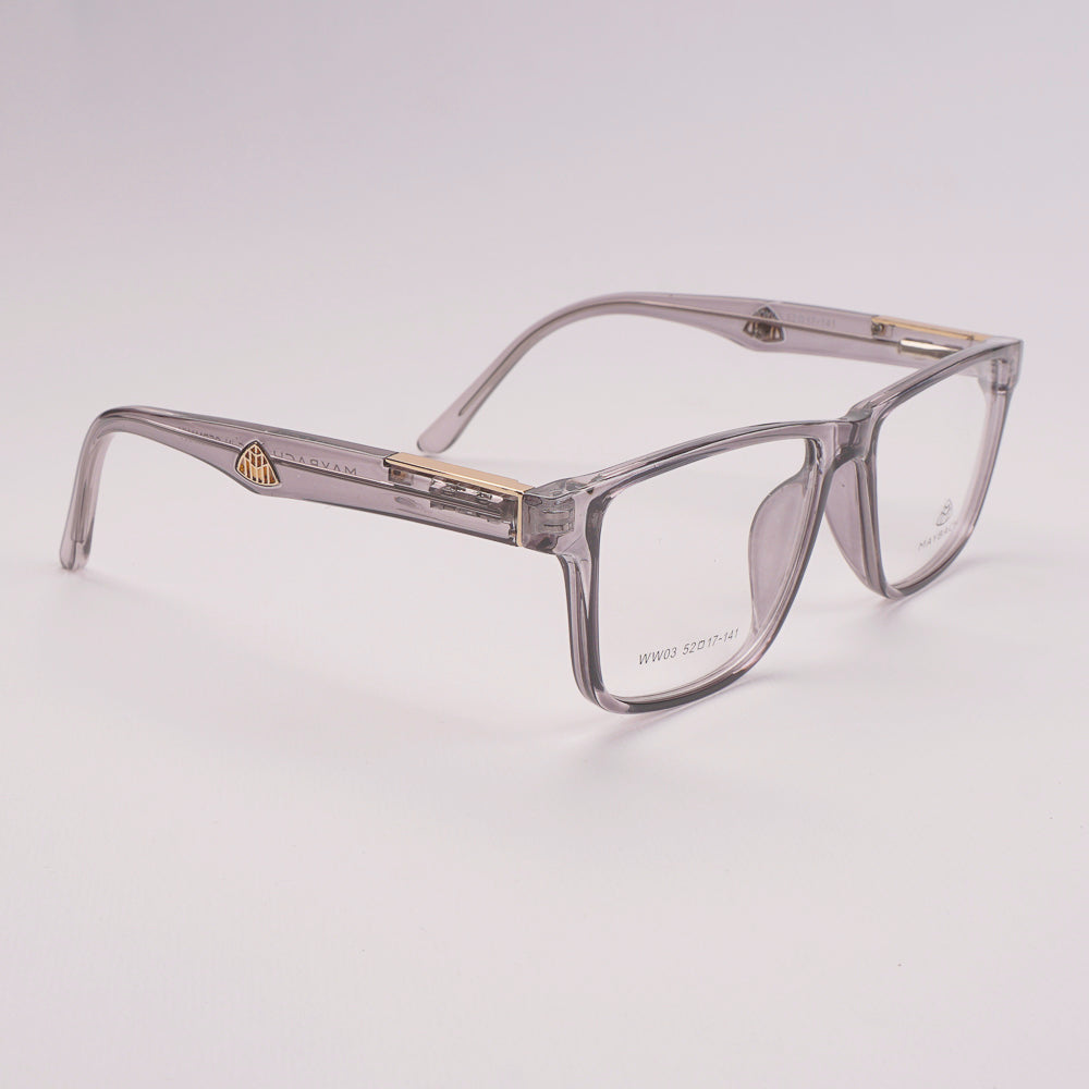 Optical Frame For Man & Woman Orange Grey WW03