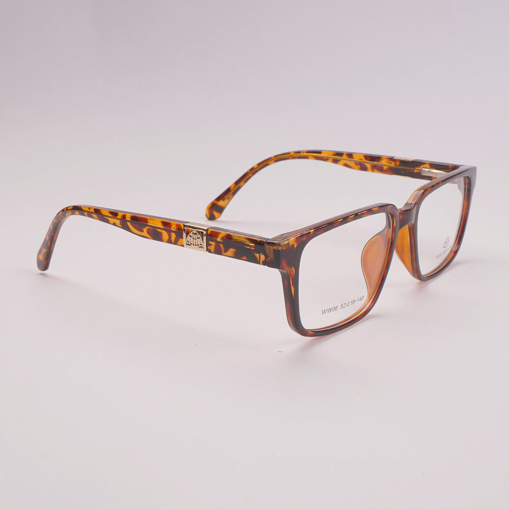 Optical Frame For Man & Woman Black Orange WW06