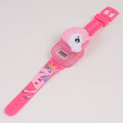 Kids Character digital watch Pink Unicn