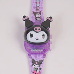 Kids Character digital watch Purple
