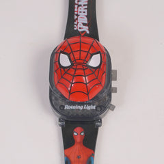 Kids Character digital watch Black SPMAN
