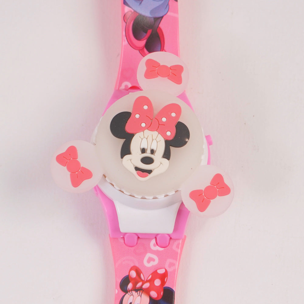 Kids Spinner Character digital watch mcky mouse