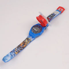Kids Spinner Character digital watch blue