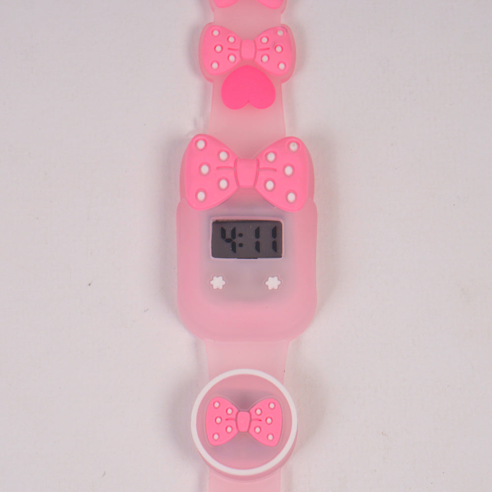 Kids Digital Character Watch Pink Butterfly