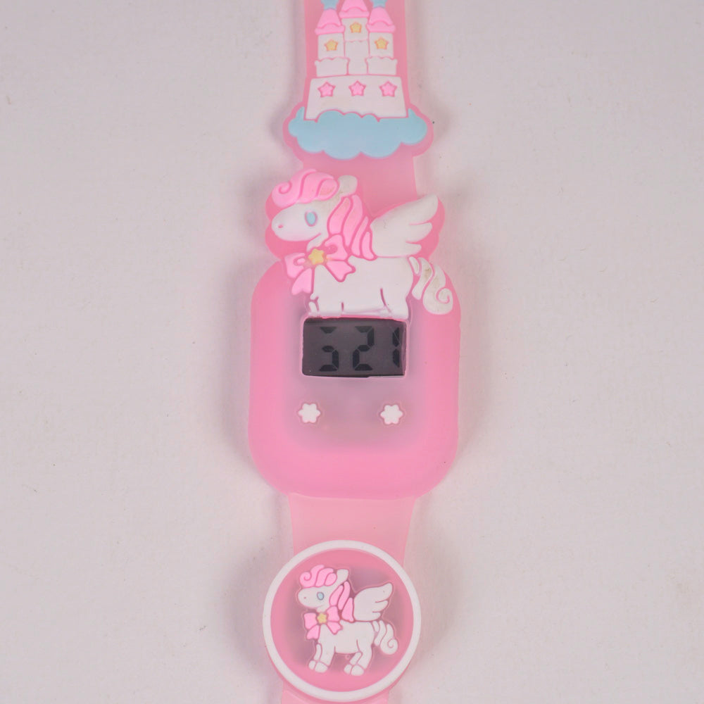 Kids Digital Character Watch Pink Unicorn