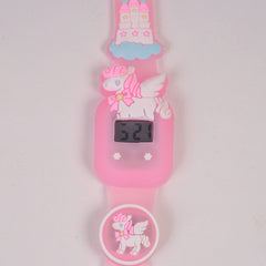 Kids Digital Character Watch Pink Unicorn