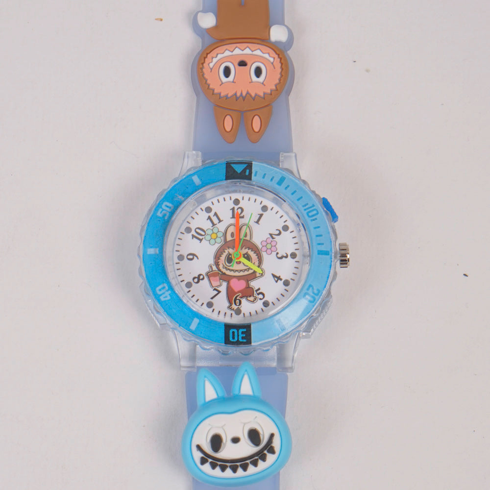 Kids Character Analogue Watch Cyan