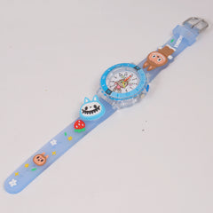 Kids Character Analogue Watch Cyan